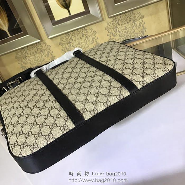 GUCCI 古馳男包 新款 451169 pvc配皮 男士公事包 Gucci男手提包